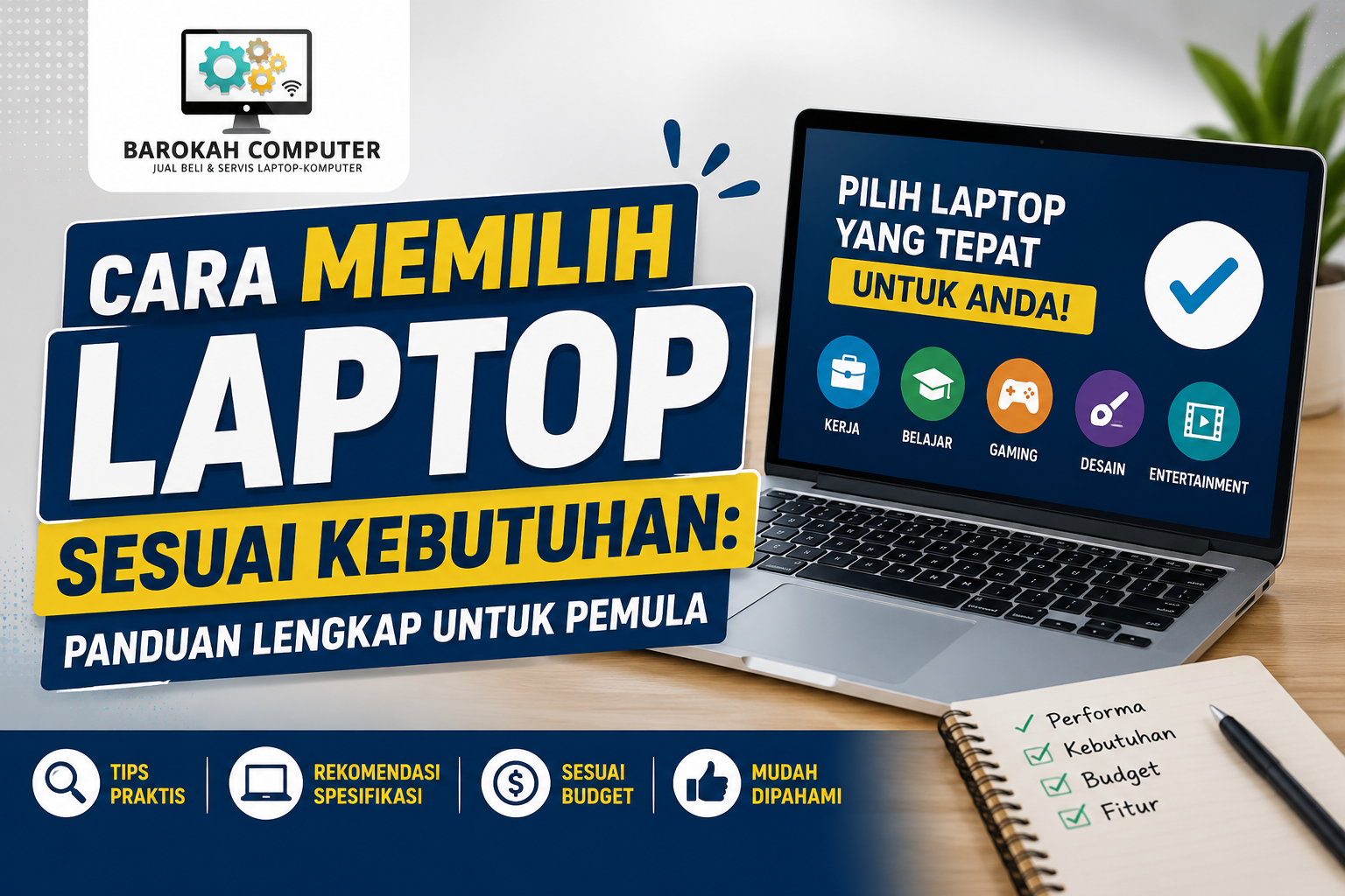 Cara Memilih Laptop Sesuai Kebutuhan: Panduan Lengkap untuk Pemula